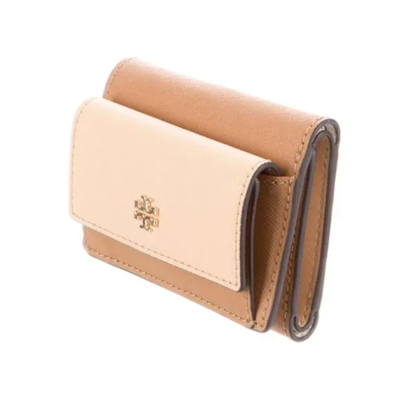 Tory Burch | Colorblock Pattern Compact Wallet - Picture 3 of 10